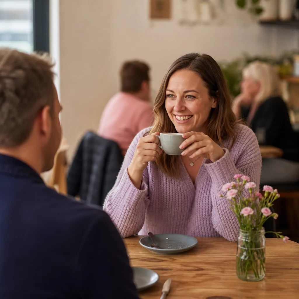 Man reviewing a selection of recent dating profile photographs
